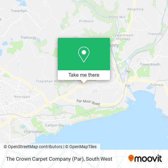 The Crown Carpet Company (Par) map
