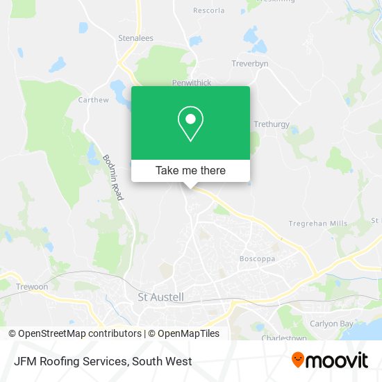 JFM Roofing Services map