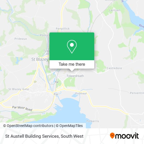 St Austell Building Services map