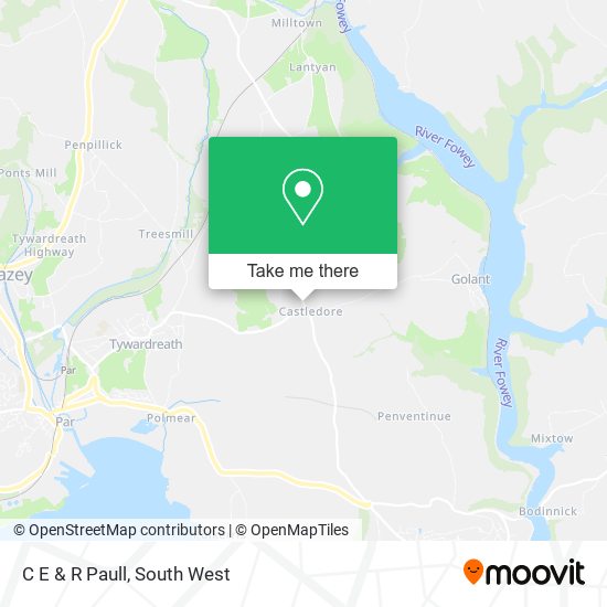 C E & R Paull map