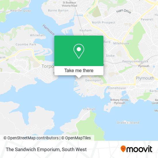 The Sandwich Emporium map