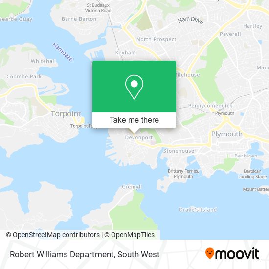 Robert Williams Department map
