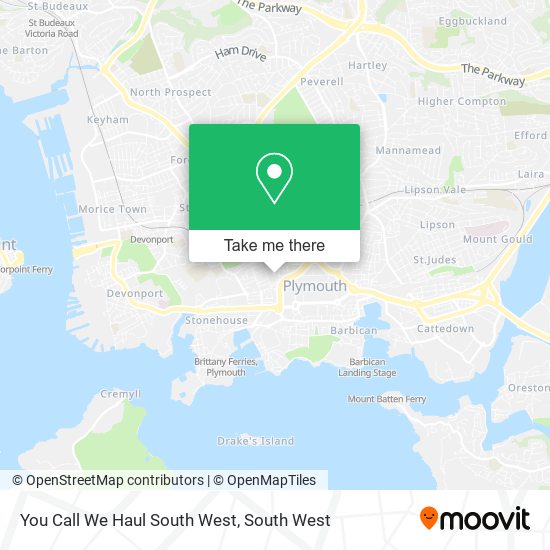 You Call We Haul South West map