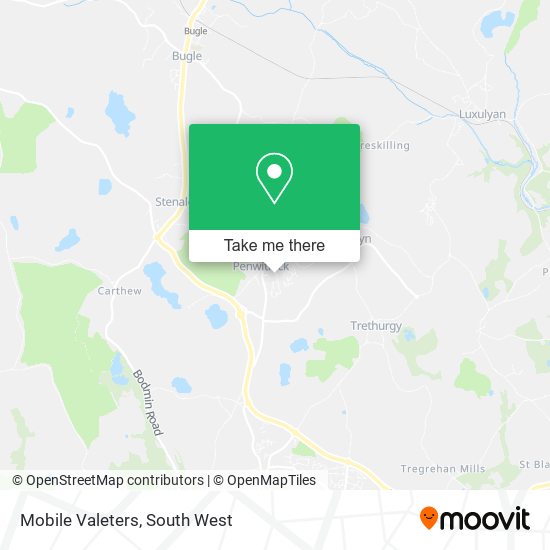 Mobile Valeters map