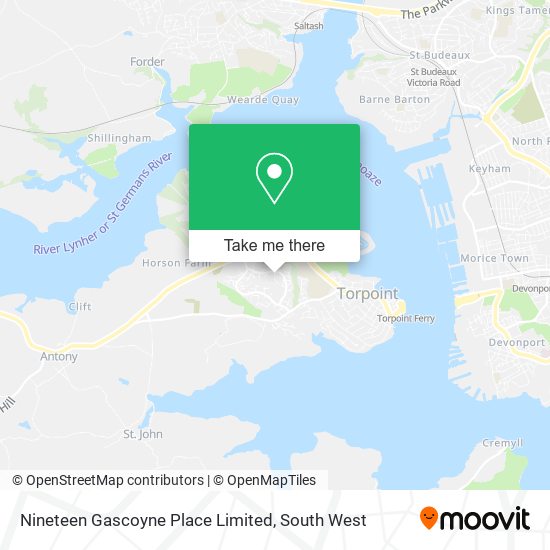 Nineteen Gascoyne Place Limited map