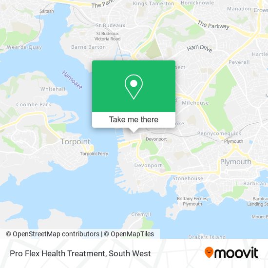 Pro Flex Health Treatment map