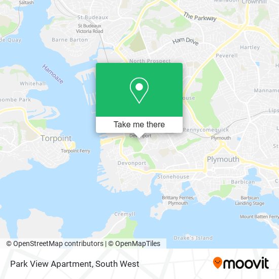 Park View Apartment map