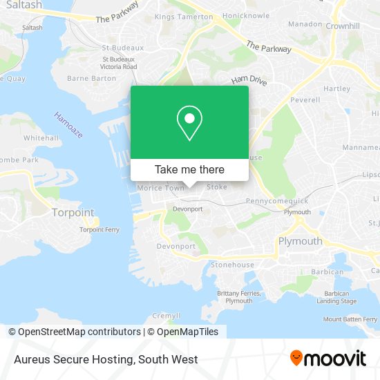 Aureus Secure Hosting map