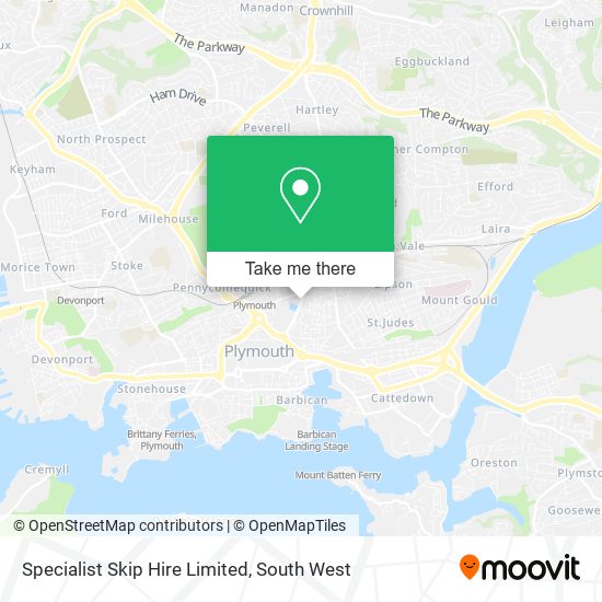 Specialist Skip Hire Limited map