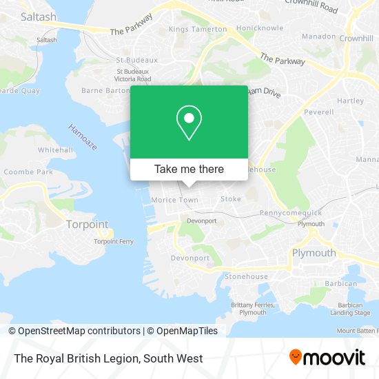 The Royal British Legion map
