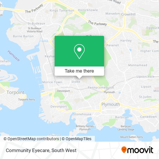 Community Eyecare map