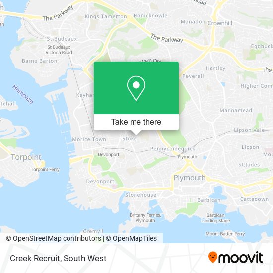 Creek Recruit map