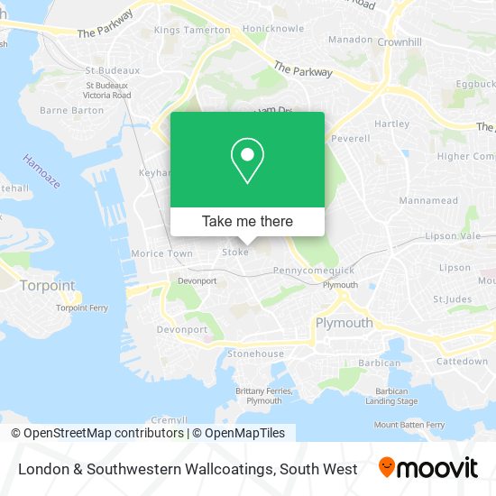 London & Southwestern Wallcoatings map