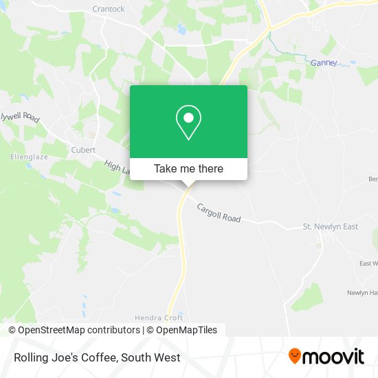 Rolling Joe's Coffee map