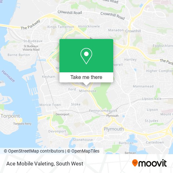 Ace Mobile Valeting map
