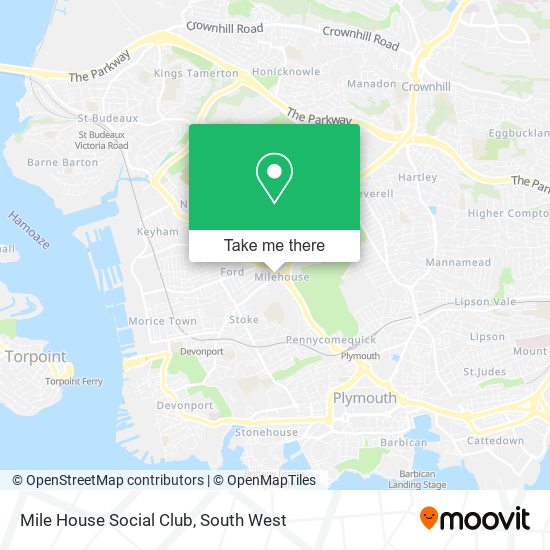 Mile House Social Club map