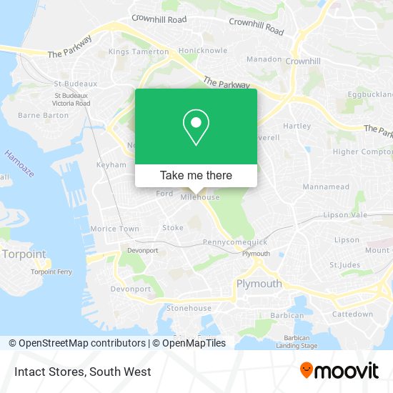 Intact Stores map