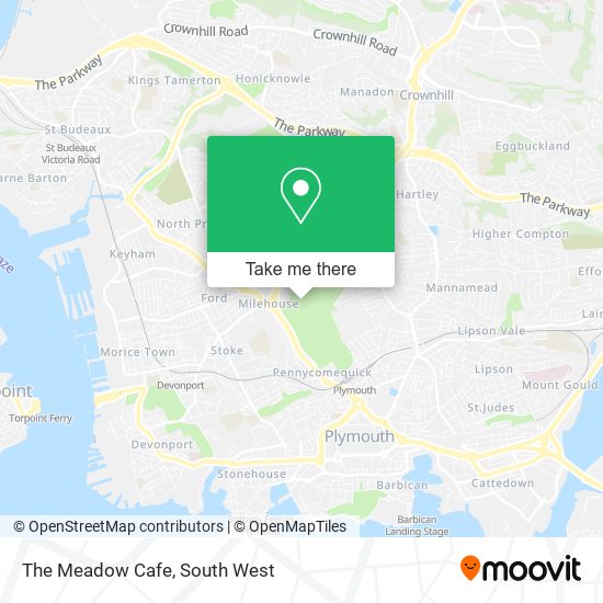 The Meadow Cafe map