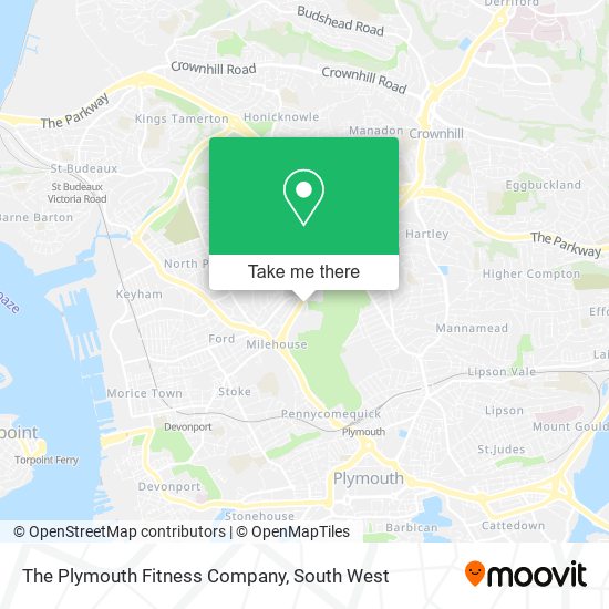 The Plymouth Fitness Company map