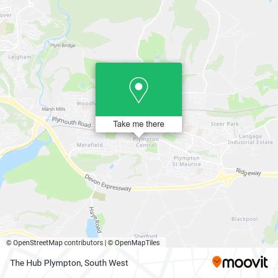 The Hub Plympton map