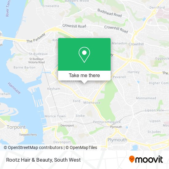 Rootz Hair & Beauty map