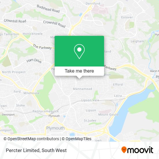 Percter Limited map