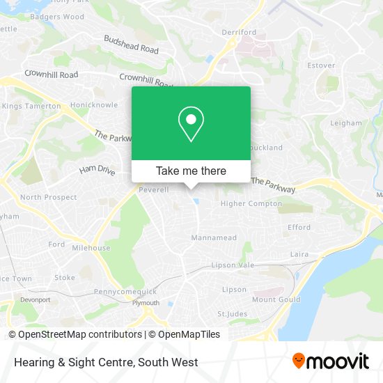 Hearing & Sight Centre map