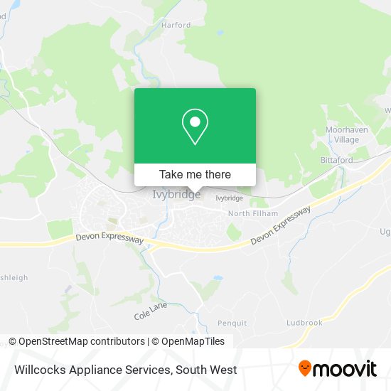 Willcocks Appliance Services map