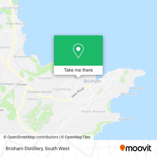 Brixham Distillery map