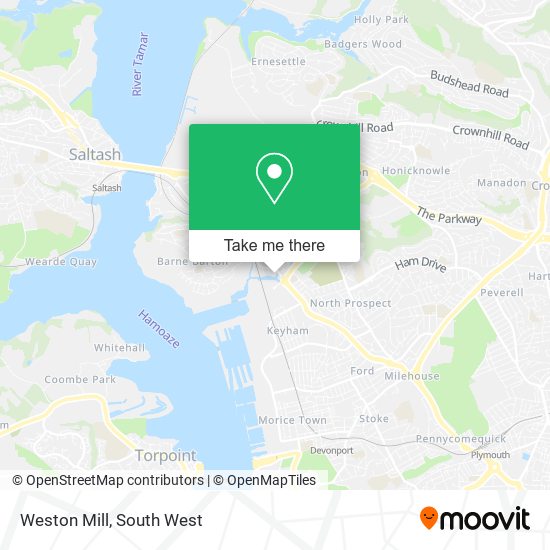 Weston Mill map