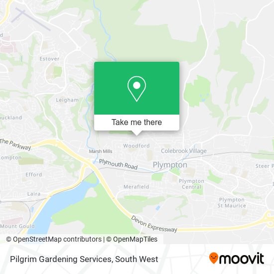 Pilgrim Gardening Services map