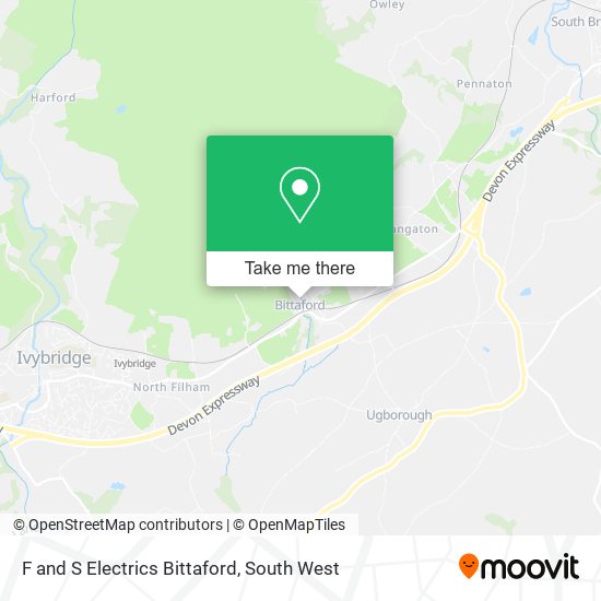 F and S Electrics Bittaford map