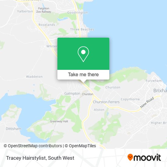 Tracey Hairstylist map