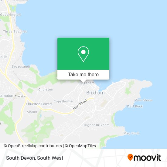 South Devon map