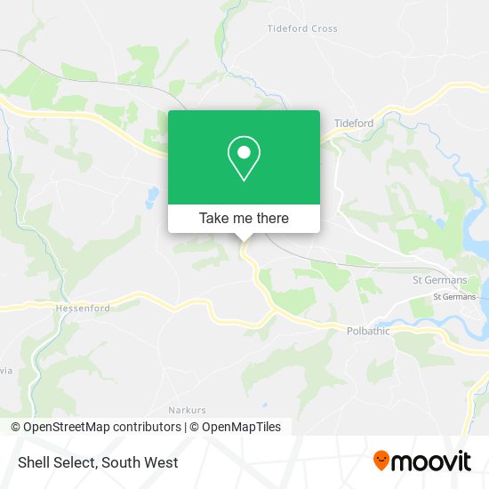 Shell Select map