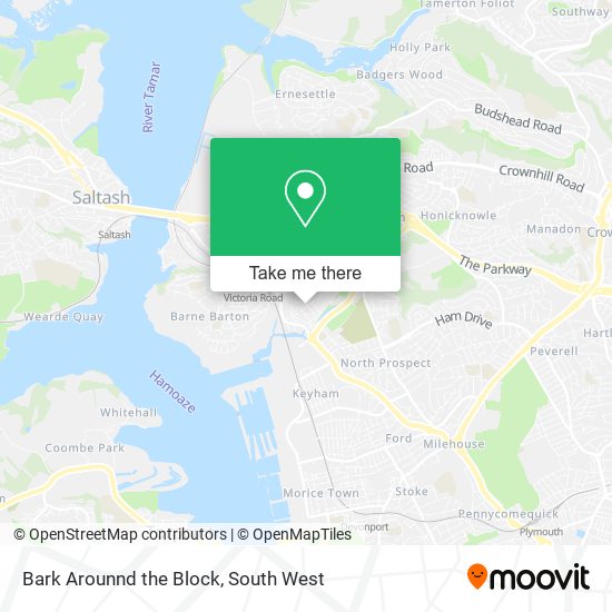 Bark Arounnd the Block map