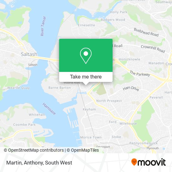 Martin, Anthony map