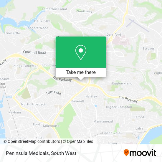 Peninsula Medicals map