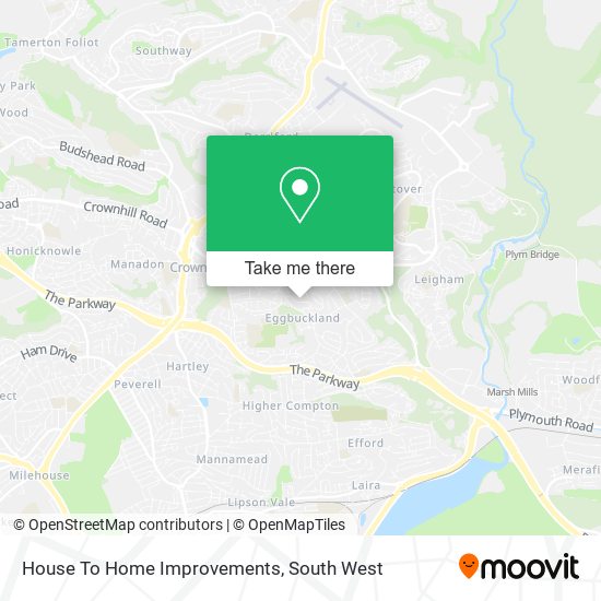 House To Home Improvements map