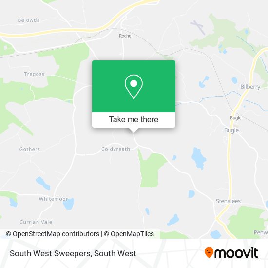 South West Sweepers map