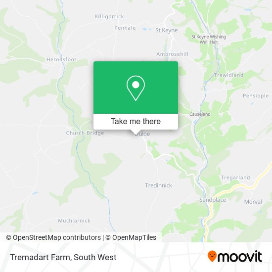 Tremadart Farm map