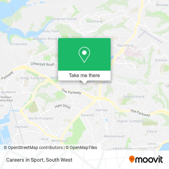 Careers in Sport map