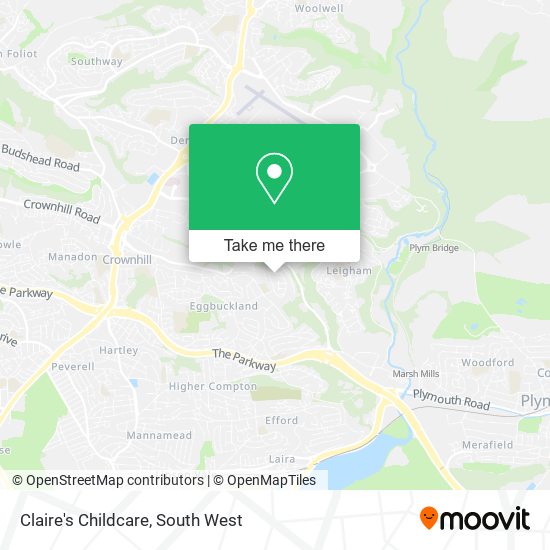 Claire's Childcare map