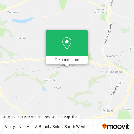 Vicky's Nail Hair & Beauty Salon map
