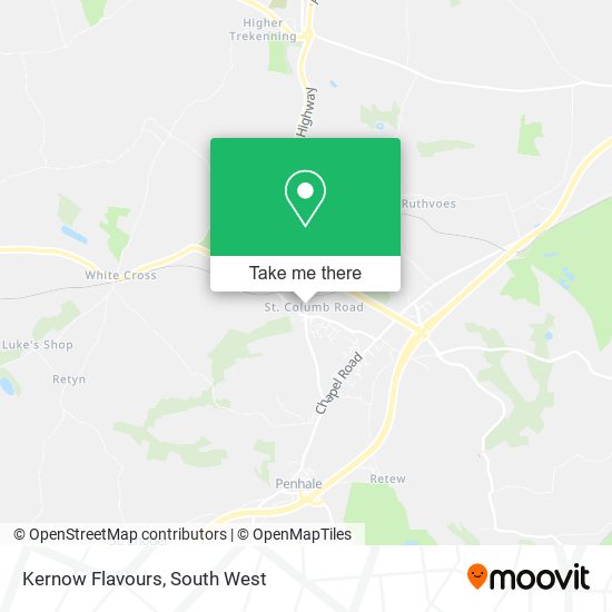Kernow Flavours map
