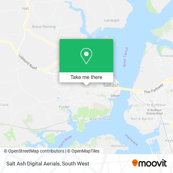 Salt Ash Digital Aerials map