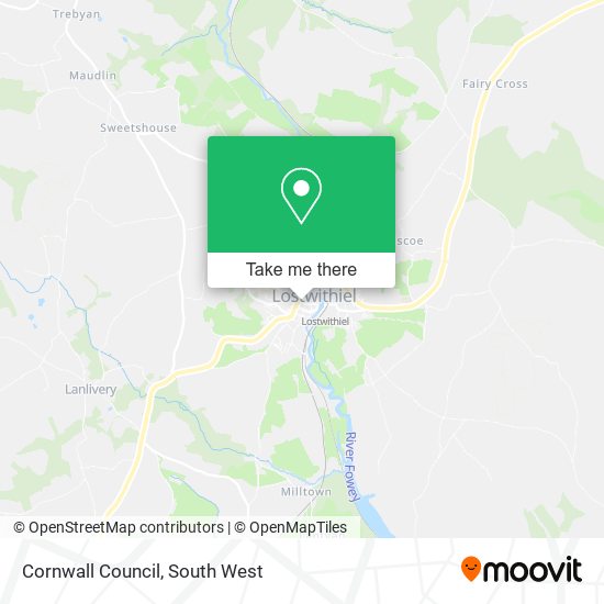 Cornwall Council map