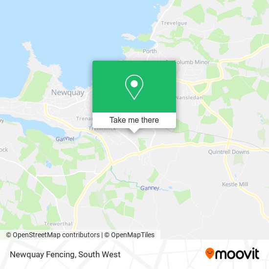 Newquay Fencing map