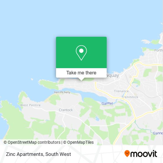 Zinc Apartments map