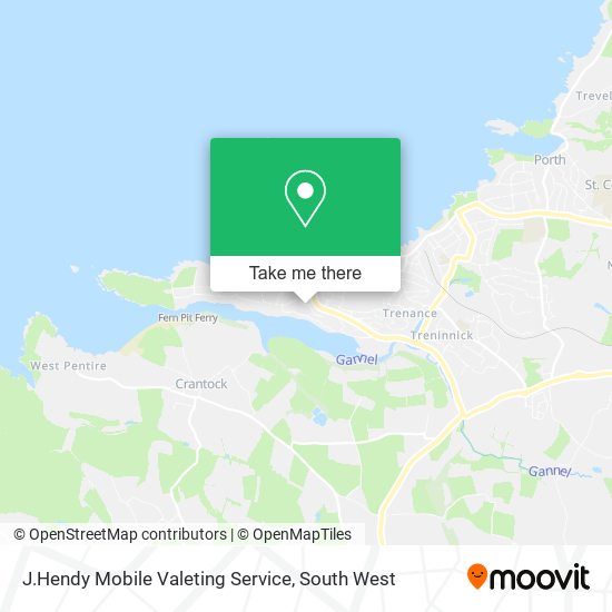 J.Hendy Mobile Valeting Service map